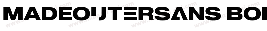 MADEOuterSans Bold字体转换